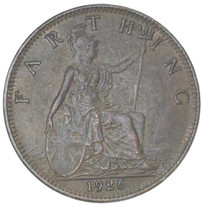 1926 United Kingdom 1 Farthing, EF
