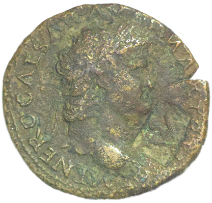 AD54-68 Ancient Rome AD Nero AE Dupondius