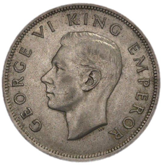 1943 New Zealand Half Crown, gVF
