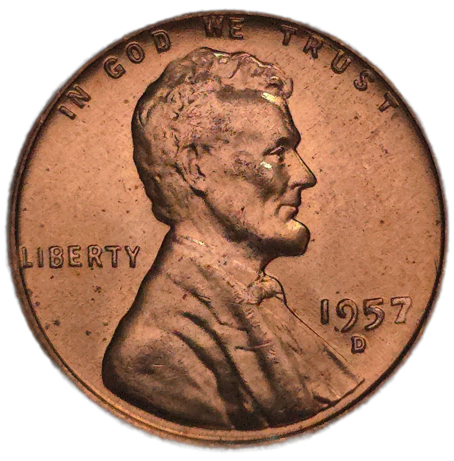 1957(D) United States Wheat Penny, Brilliant Uncirculated