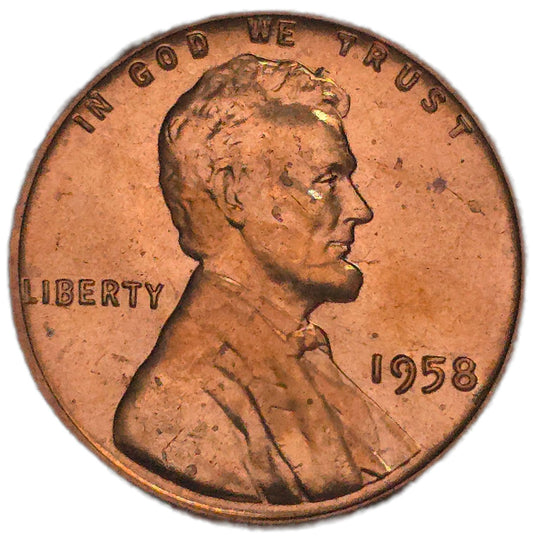 1958 United States Wheat Penny, Brilliant Uncirculated