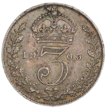 1905 UK Threepence, gVF