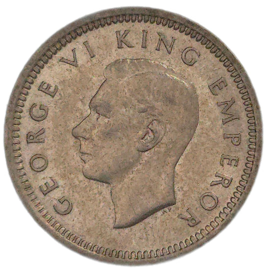 1945 New Zealand Threepence, EF