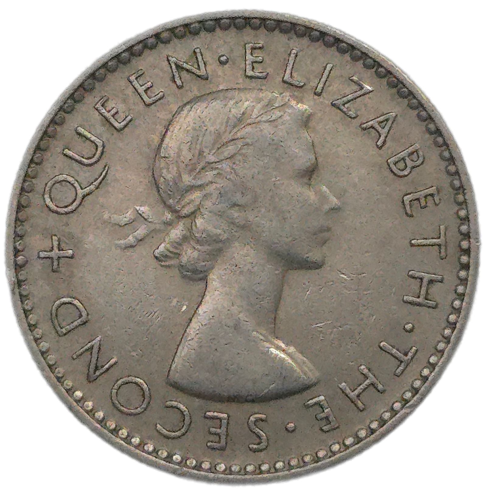 1957 New Zealand Sixpence, No Shoulder Strap - Arts & Entertainment > Hobbies & Creative Arts > Collectibles > Collectible Coins & Currency > Collectible Coins > Rare Coins from The Half Crown