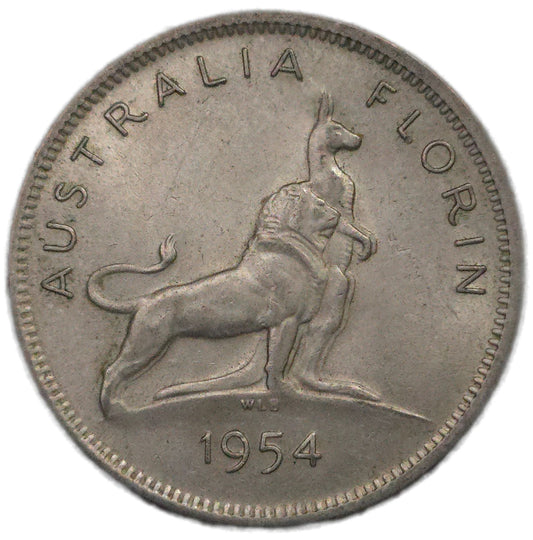 1954 Australia Florin, Royal Visit gVF