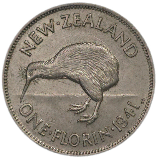1941 New Zealand Florin, VF
