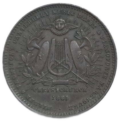 1881 New Zealand Trade Token Milner & Thompson