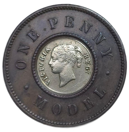 1844 United Kingdom Model 1 Penny