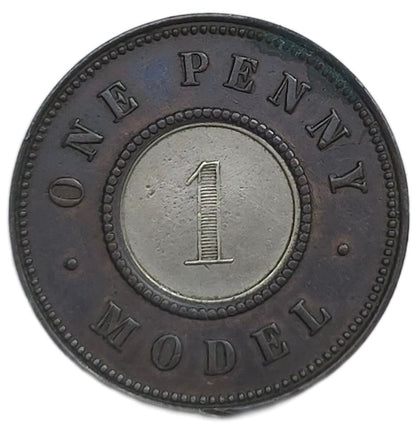1844 United Kingdom Model 1 Penny