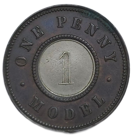 1844 United Kingdom Model 1 Penny