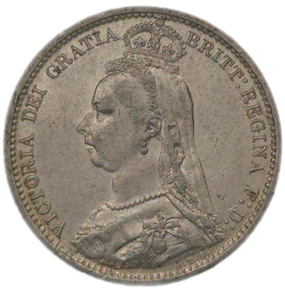1887 United Kingdom Sixpence, EF