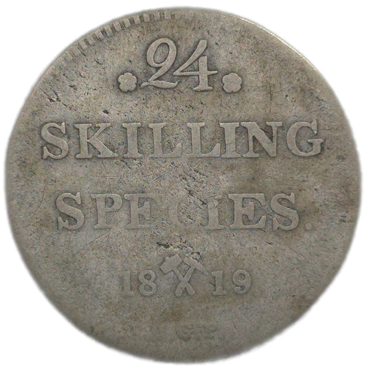 1819 Norway 24 Skilling, only 50,000 Minted