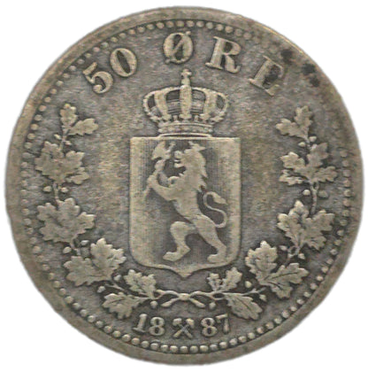1887 Norway 50 Øre