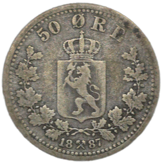 1887 Norway 50 Øre