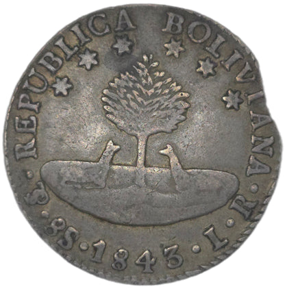 1843 Bolivia 8 Soles