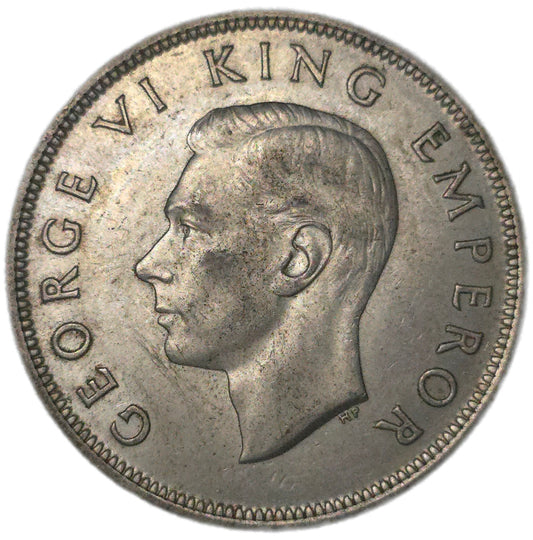 1940 New Zealand Half Crown, VF