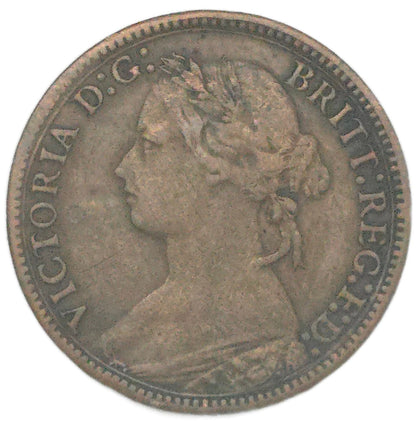 1879 United Kingdom Farthing, Large 9