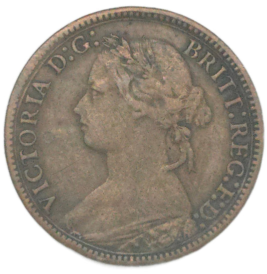 1879 United Kingdom Farthing, Large 9