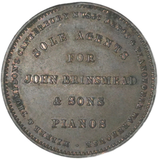 1881 New Zealand Trade Token Milner & Thompson