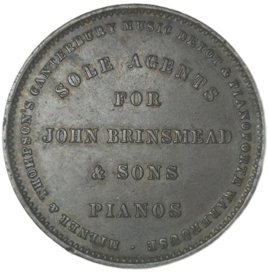 1881 New Zealand Trade Token Milner & Thompson
