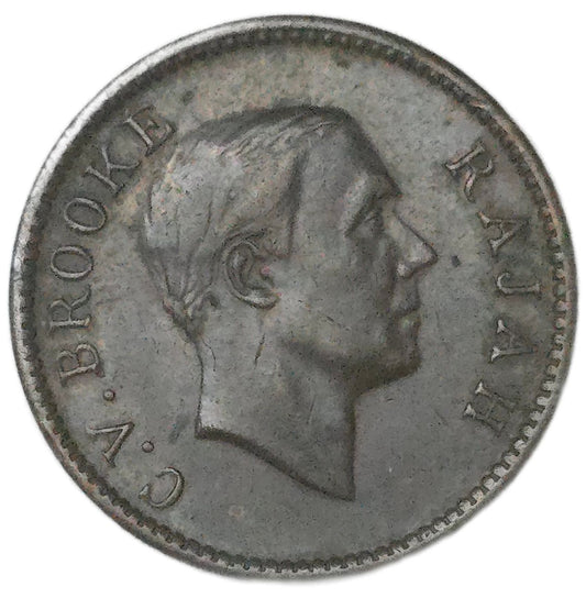 1933 Sarawak/British Malaysia 1/2 Cent, EF