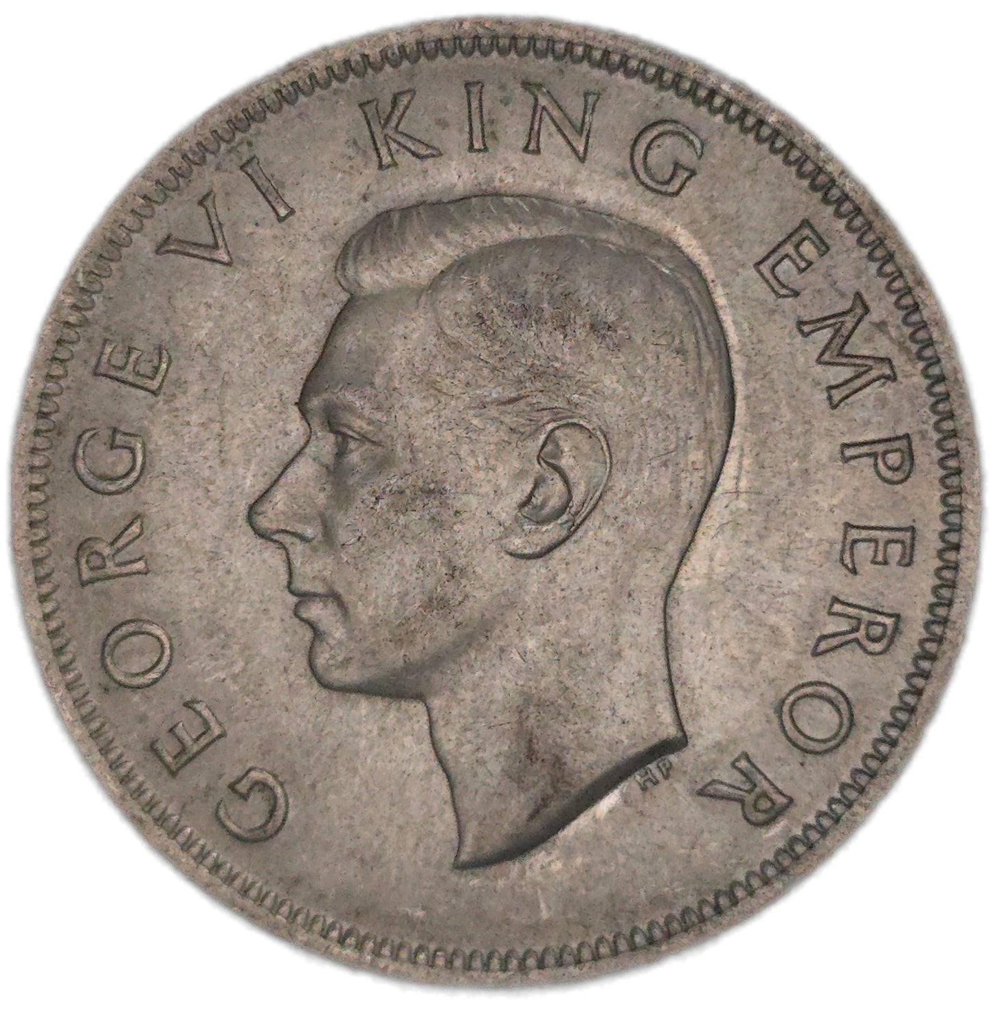 1942 New Zealand Half Crown, EF