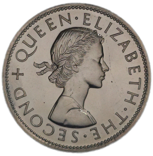 1965 New Zealand Half Crown, Proof