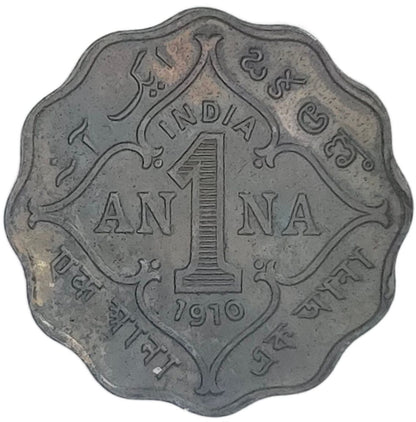 1910 India 1 Anna, Uncirculated