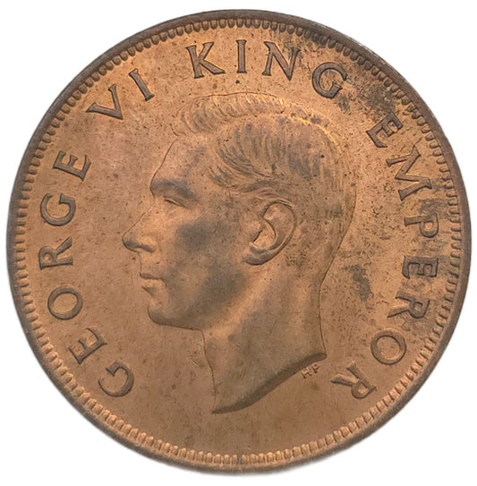 1943 New Zealand Penny, aUNC