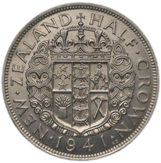 1941 New Zealand Half Crown, gEF