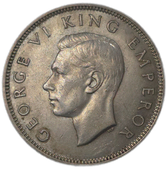 1945 New Zealand Florin, gVF