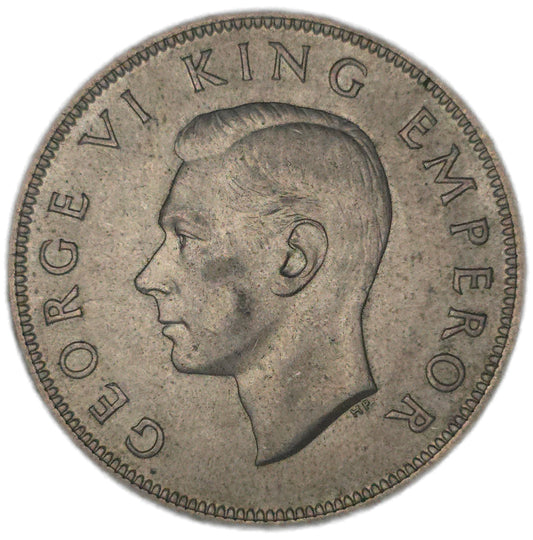 1937 New Zealand Half Crown, gVF