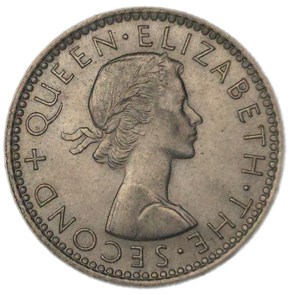 1965 New Zealand Sixpence, Broken Wing, EF - Arts & Entertainment > Hobbies & Creative Arts > Collectibles > Collectible Coins & Currency > Collectible Coins > Rare Coins from The Half Crown