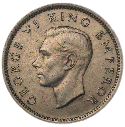 1947 New Zealand Sixpence