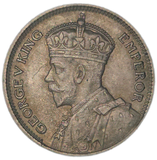 1933 New Zealand Sixpence, aUNC