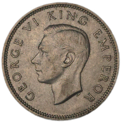 1937 New Zealand Shilling, gVF