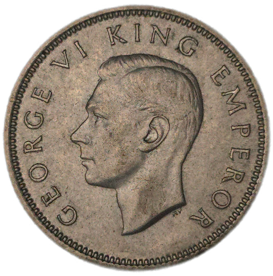 1937 New Zealand Shilling, gVF