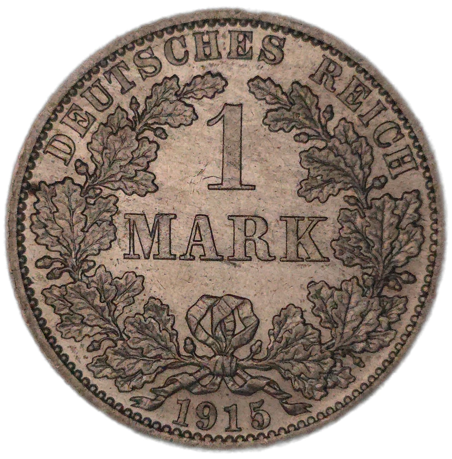1915 Germany 1 Mark, Uncirculated