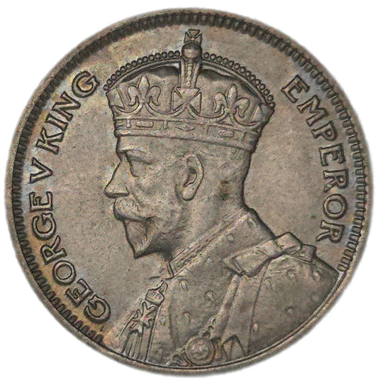 1933 New Zealand Sixpence, gEF