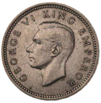 1943 New Zealand Threepence, EF