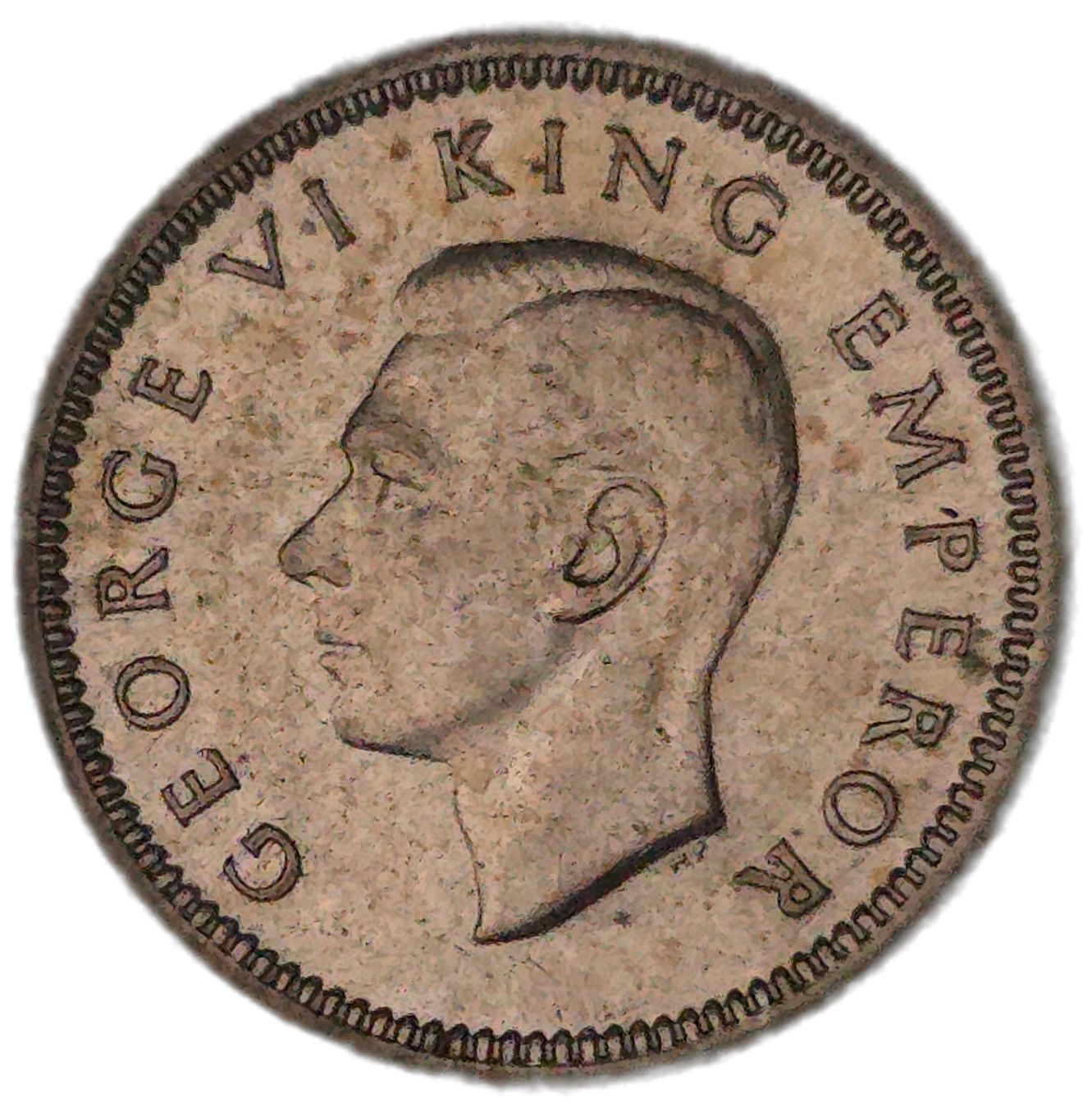1941 New Zealand Threepence, aUnc
