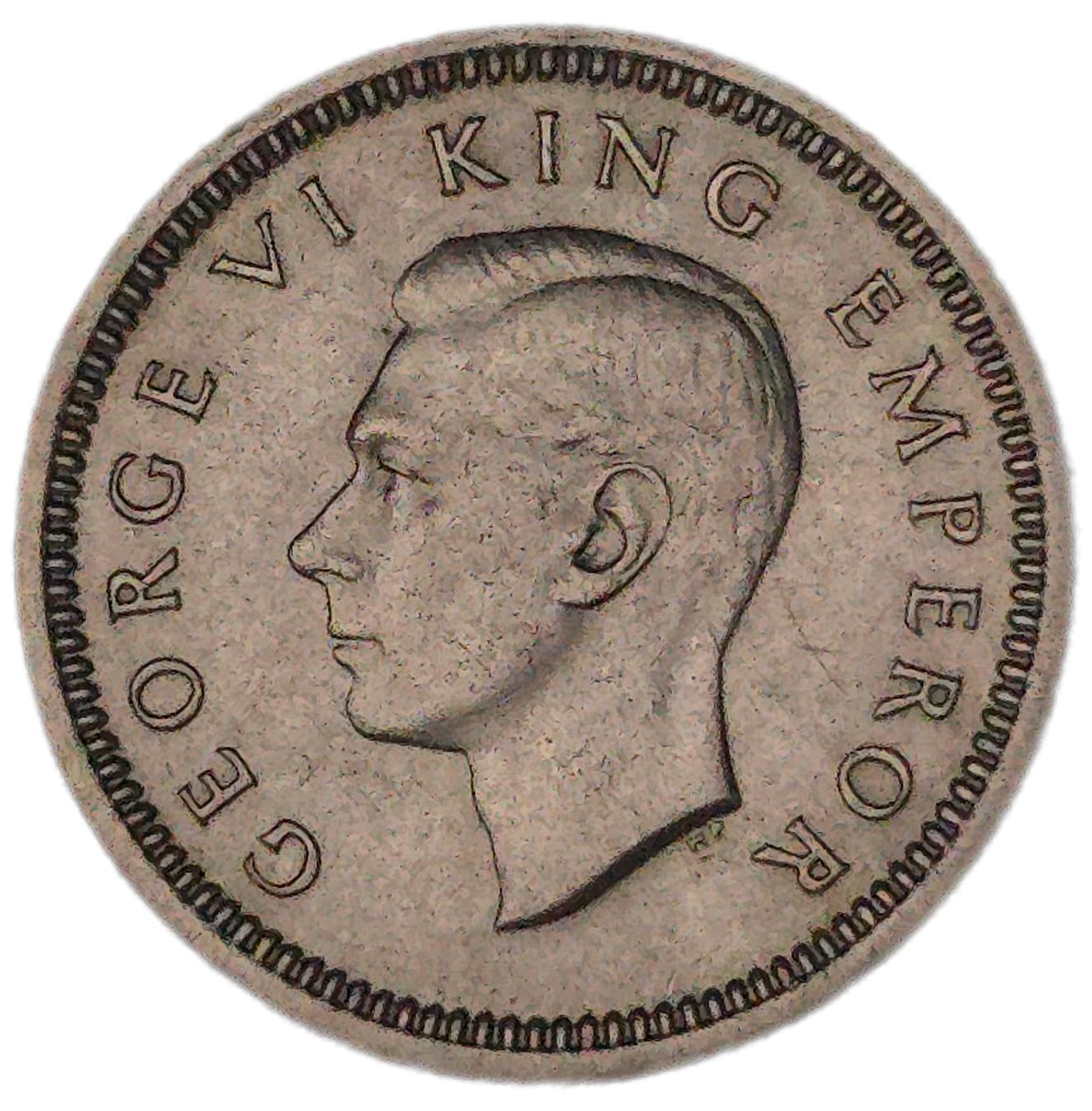 1945 New Zealand Threepence, aUNC