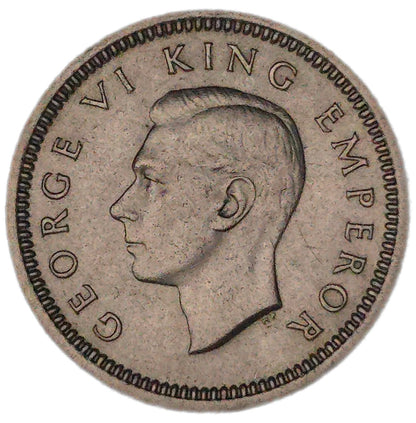 1945 New Zealand Threepence, aUNC
