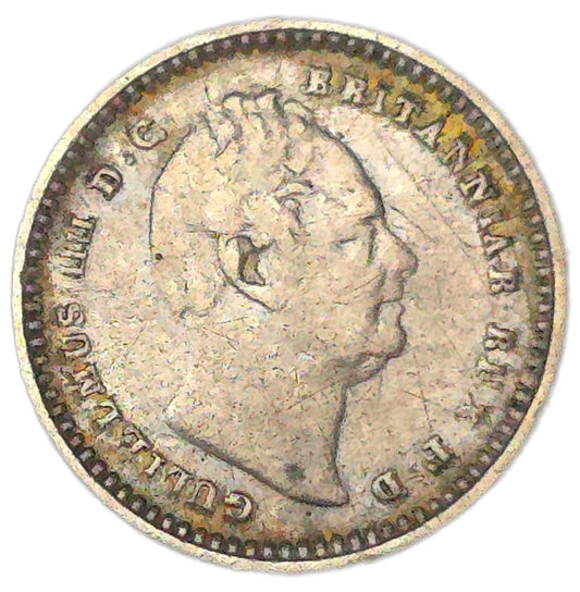 1834 United Kingdom 1 1/2 Pence, William IV