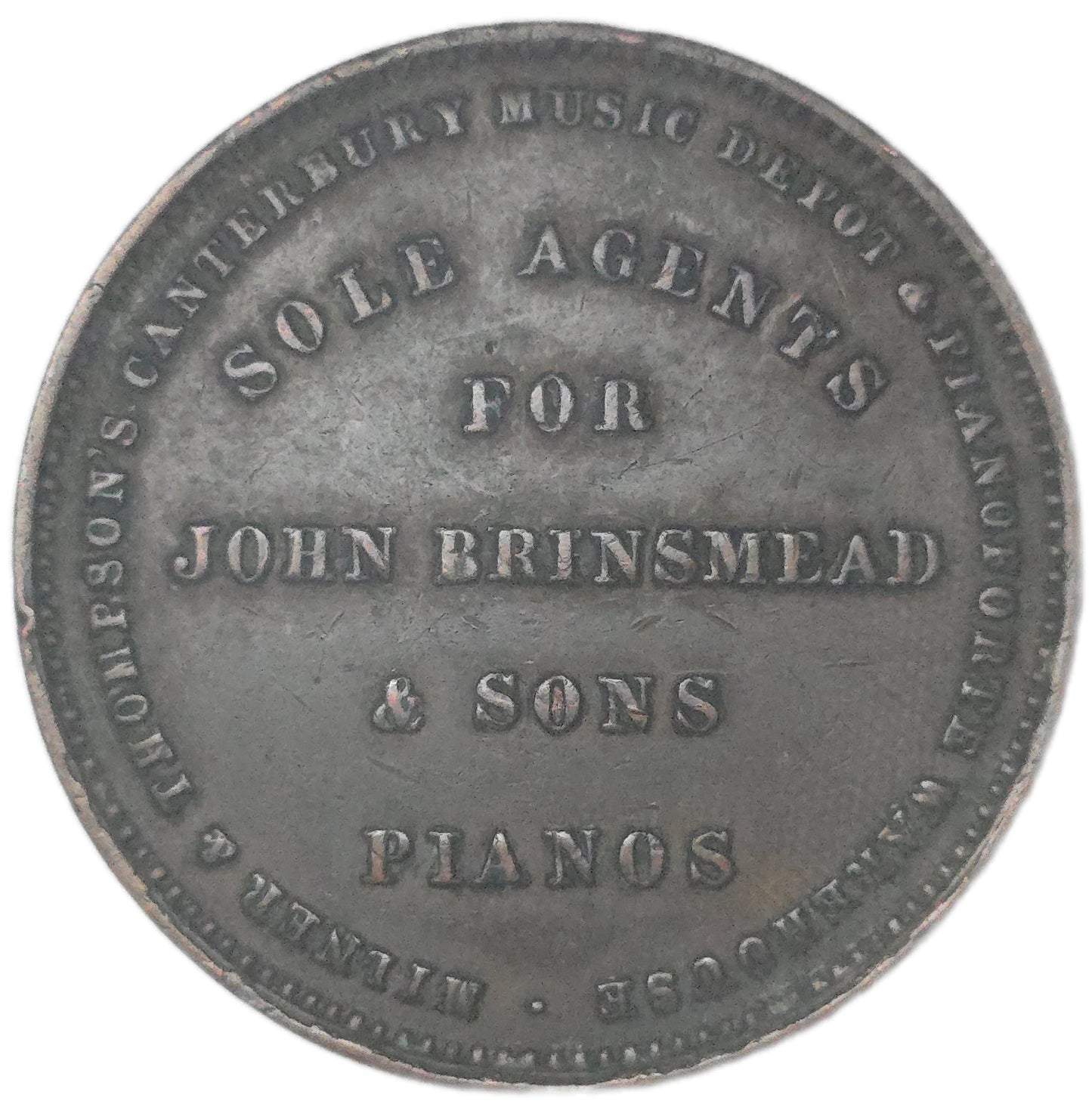 1881 New Zealand Trade Token Milner & Thompson