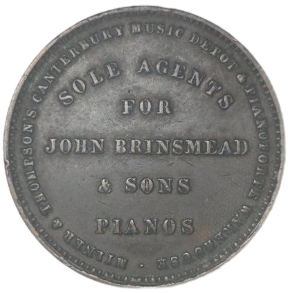 1881 New Zealand Trade Token Milner & Thompson