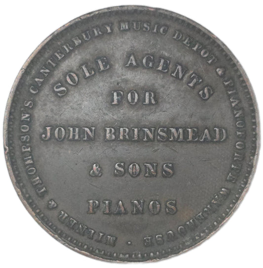 1881 New Zealand Trade Token Milner & Thompson