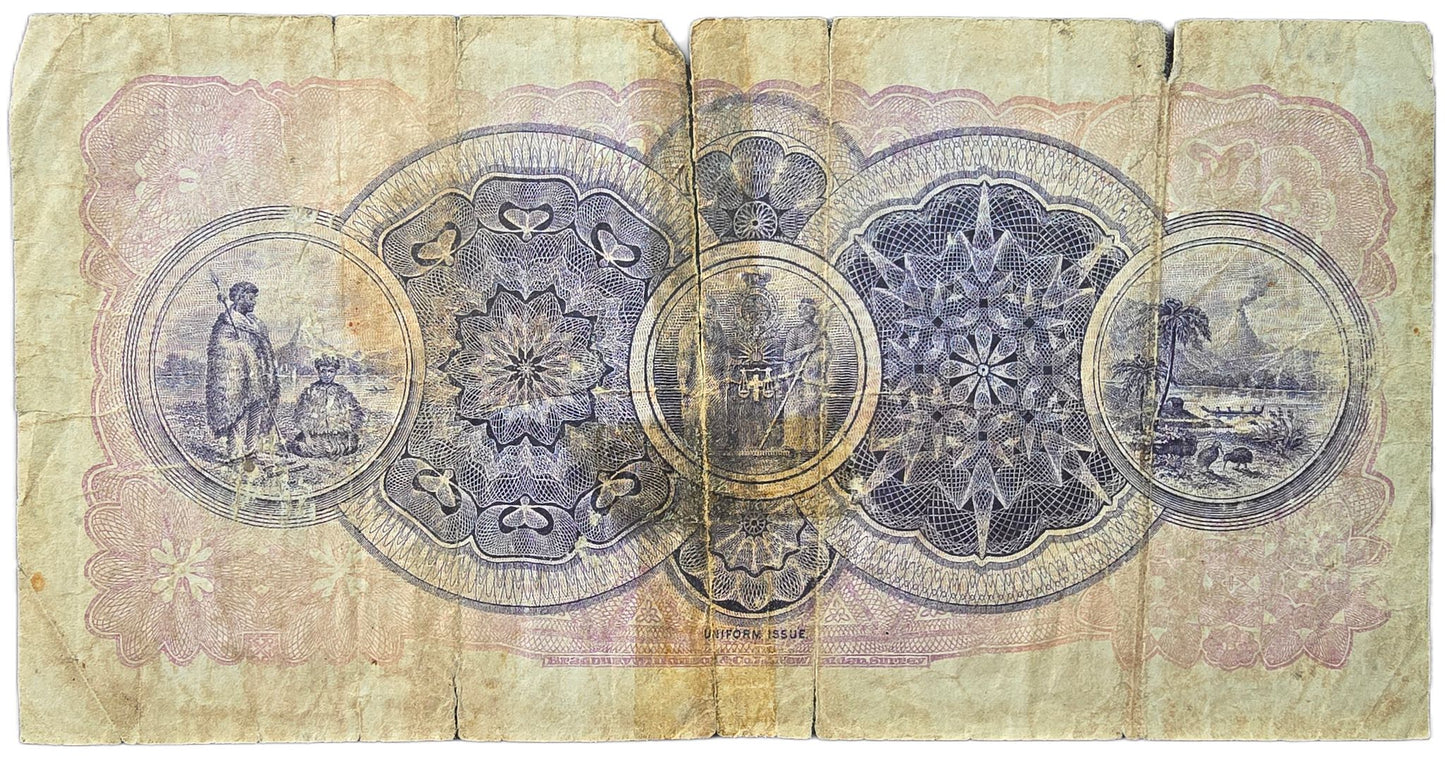 1929 Bank of New Zealand One Pound - Arts & Entertainment > Hobbies & Creative Arts > Collectibles > Collectible Coins & Currency > Collectible Banknotes from The Half Crown