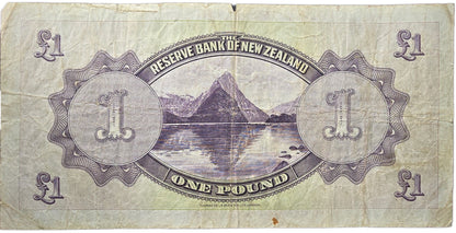 1934-1940 New Zealand One Pound Note, Lefeaux