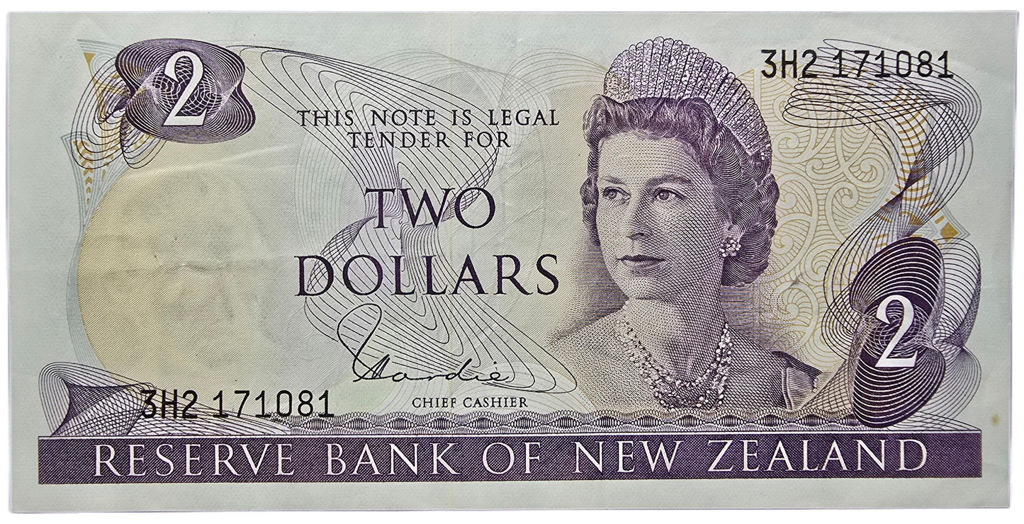 1977-1981 New Zealand Two Dollar Note